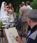 Karikaturista na svatbu